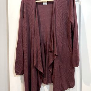 Dark Mauve Torrid draped cardigan